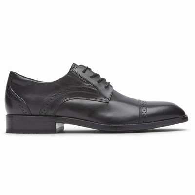 Rockport Total Motion Office Cap Toe Oxfords Schuhe Herren Schwarz TAV-128937